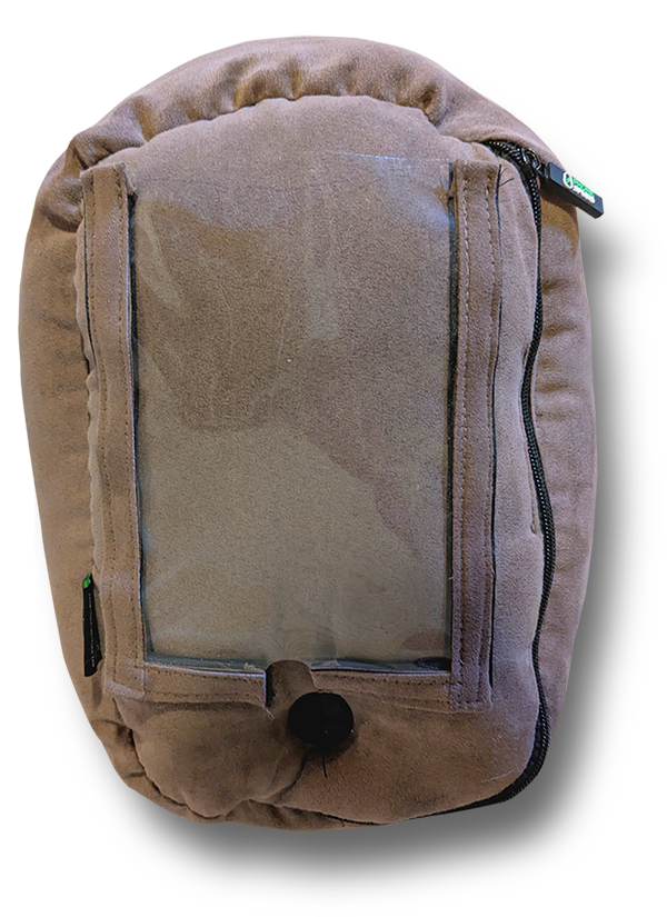 floating brown phonespud on a transparent background