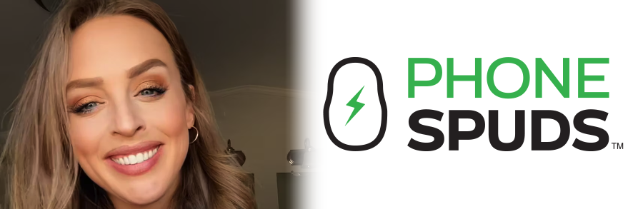 Load video: mallory explains how to use a phonespud