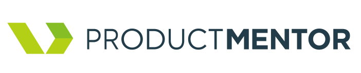 Product Mentor logo with green and blue design